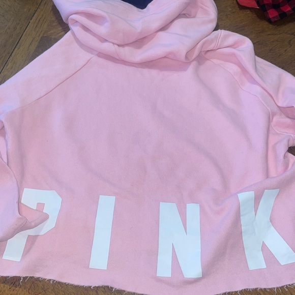 VS PINK CROP VINTAGE HOODIE - Picture 4 of 5